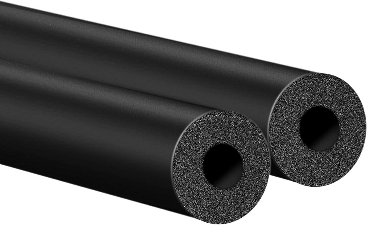 2 Stuks Zelfklevende Pijp Isolatie Schuim Buis 16 mm Binnendiameter Zwart