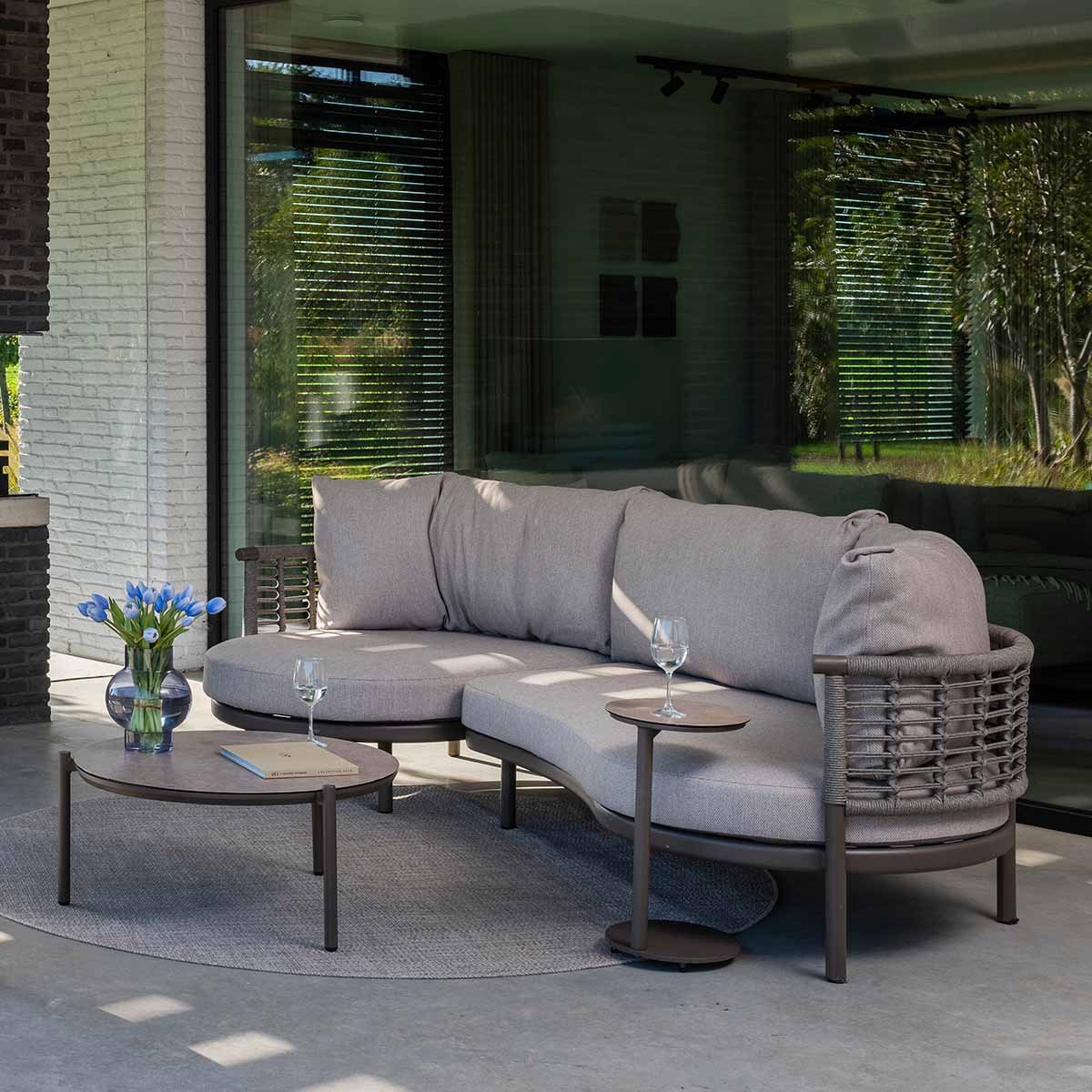 4 Seasons Outdoor Vic table d'appoint Ø30xH50 cm terre - impression céramique
