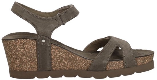 Panama Jack Julia B73 Velour - Damesschoenen sandalen - Steen