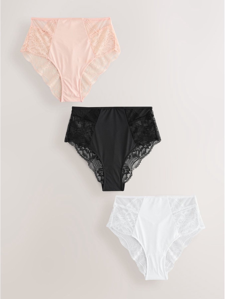 Next - Dames - 3 Kanten slips - Zwart