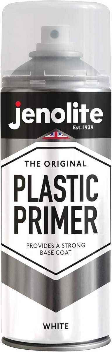 Kunststof Primer Spuitbus - Blikbare Primer voor Kunststof Tuinmeubelen en Plantenbakken - Premium Kwaliteit, Sneldrogend, 400 ml