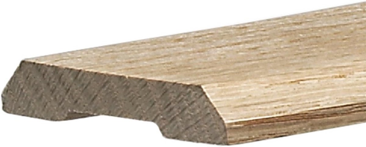 Brede houten drempel van eikenhout voor binnendeuren 12.7 cm breed