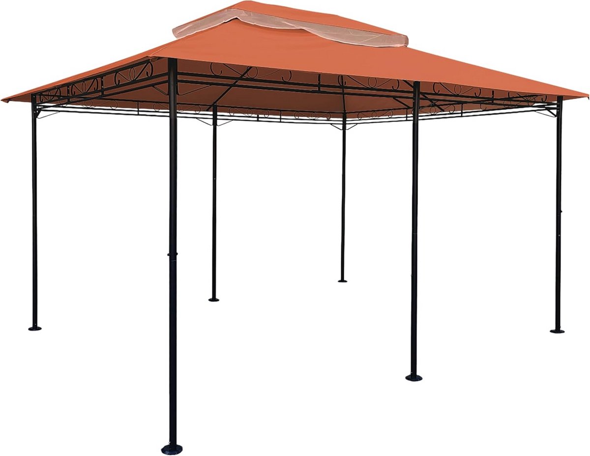 Waterdicht Vervangend Dak voor Paviljoen 4x3 Meter met PVC-Coating