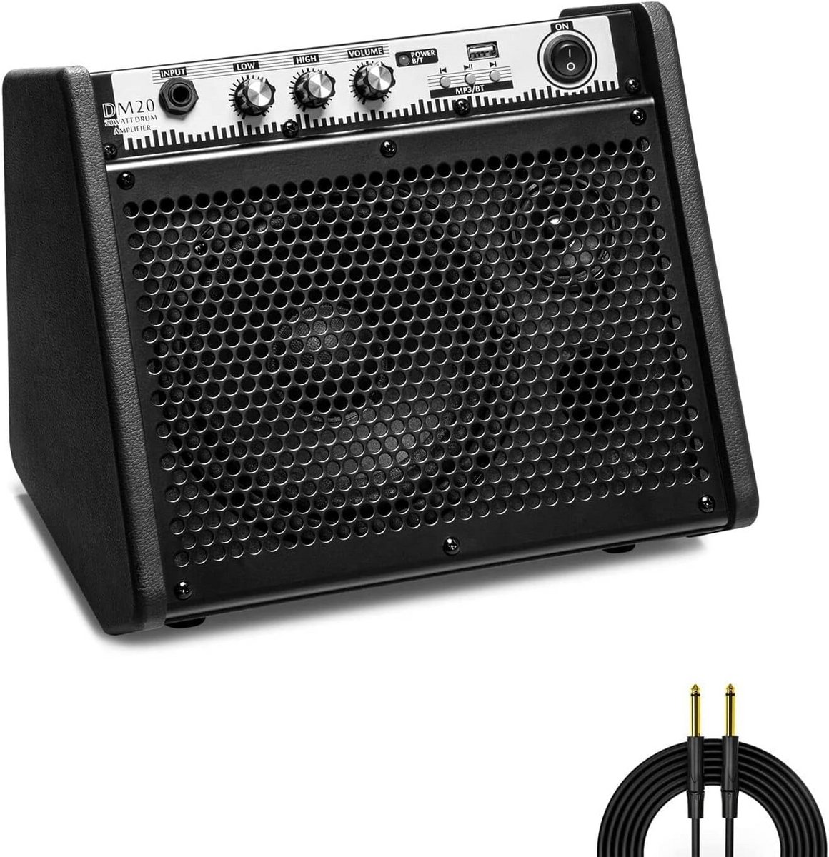 Bluetooth luidspreker met versterker voor drums, keyboard en gitaar
