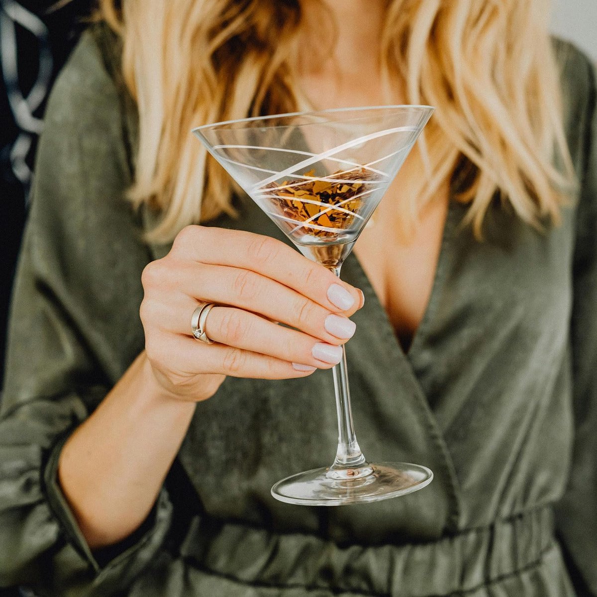 Set van 4 Luxe Handgeblazen Kristallen Cocktailglazen voor Martini en Mixdrankjes — cadeau in Kookcadeaus - foto 2