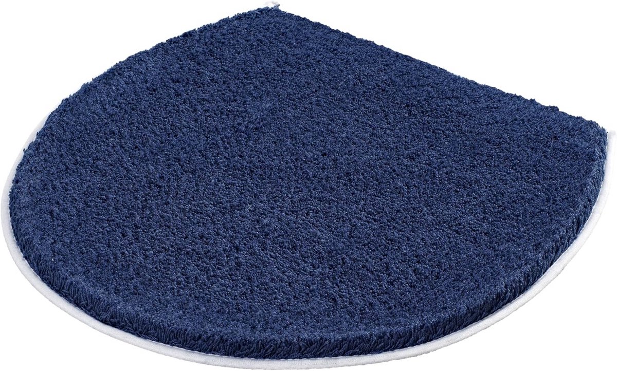 Zachte wc-dekselhoes marineblauw 47 x 50 cm