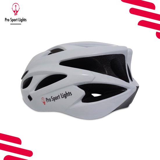 Fietshelm volwassenen Wit - Heren/Dames - Medium 52/58cm