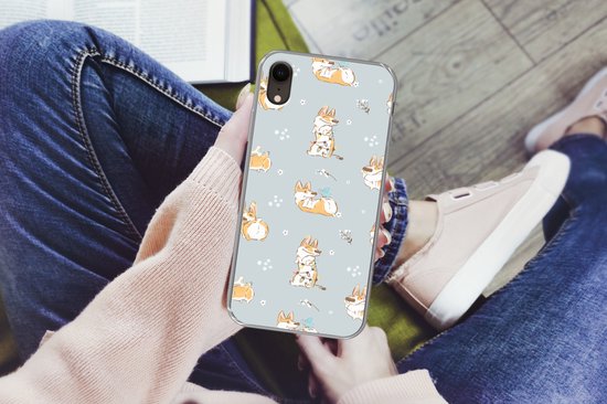 Coque iPhone XR - Motif - Chien - Corgi - Coque en Siliconen téléphone -