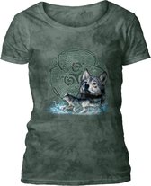 Ladies T-shirt Celtic Wolf Refresh Green XXL