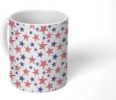 Mok - Koffiemok - Sterren - Patronen - Amerika - Mokken - 350 ML - Beker - Koffiemokken - Theemok
