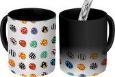 Magische Mok - Foto op Warmte Mokken - Koffiemok - Stenen - Patronen - Abstract - Regenboog - Magic Mok - Beker - 350 ML - Theemok