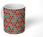 Mok - Koffiemok - Sterren - Kerstmis - Design - Mokken - 350 ML - Beker - Koffiemokken - Theemok