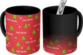 Magische Mok - Foto op Warmte Mokken - Koffiemok - Kerstboom - Quotes - Sterren - Patronen - Magic Mok - Beker - 350 ML - Theemok