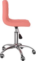 Eetkamerstoelen draaibaar 2 st fluweel roze