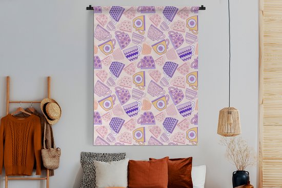 Tapisserie - Tapisserie - Motifs - Tasses - Thee - 150x200 cm - Tapisserie