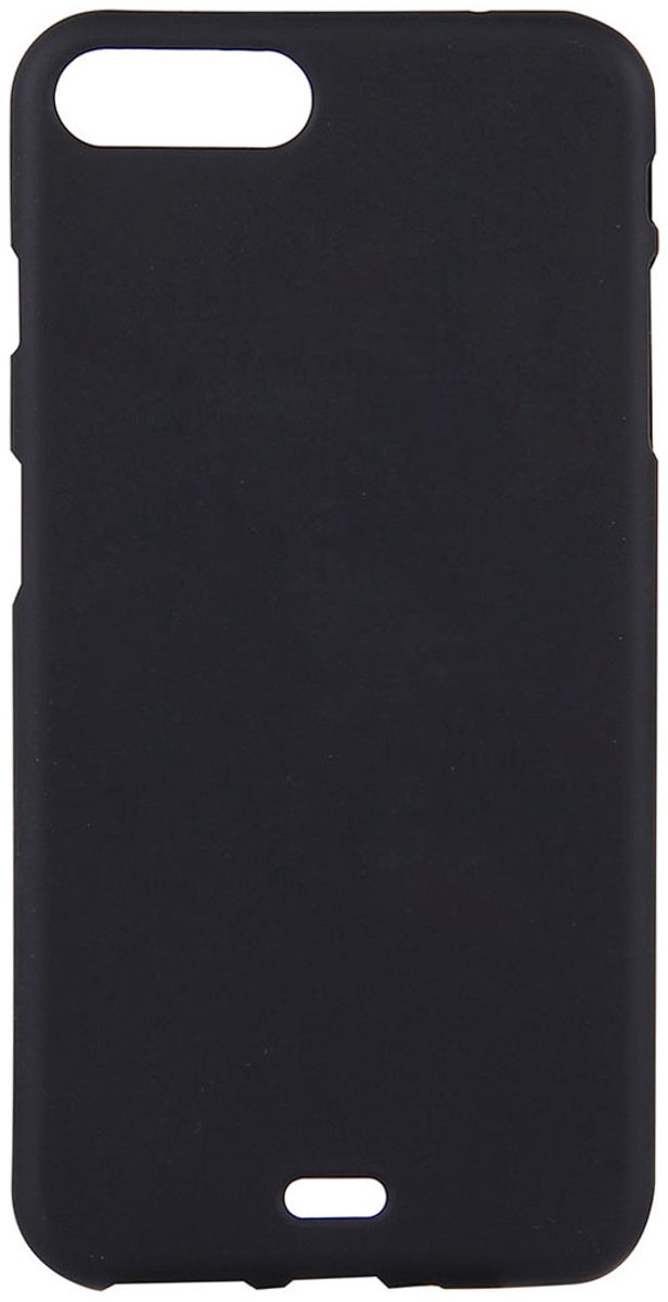 Mobigear Hoesje geschikt voor Apple iPhone 8 Plus Telefoonhoesje Flexibel TPU | Mobigear Colors Backcover | iPhone 8 Plus Case | Back Cover - Zwart