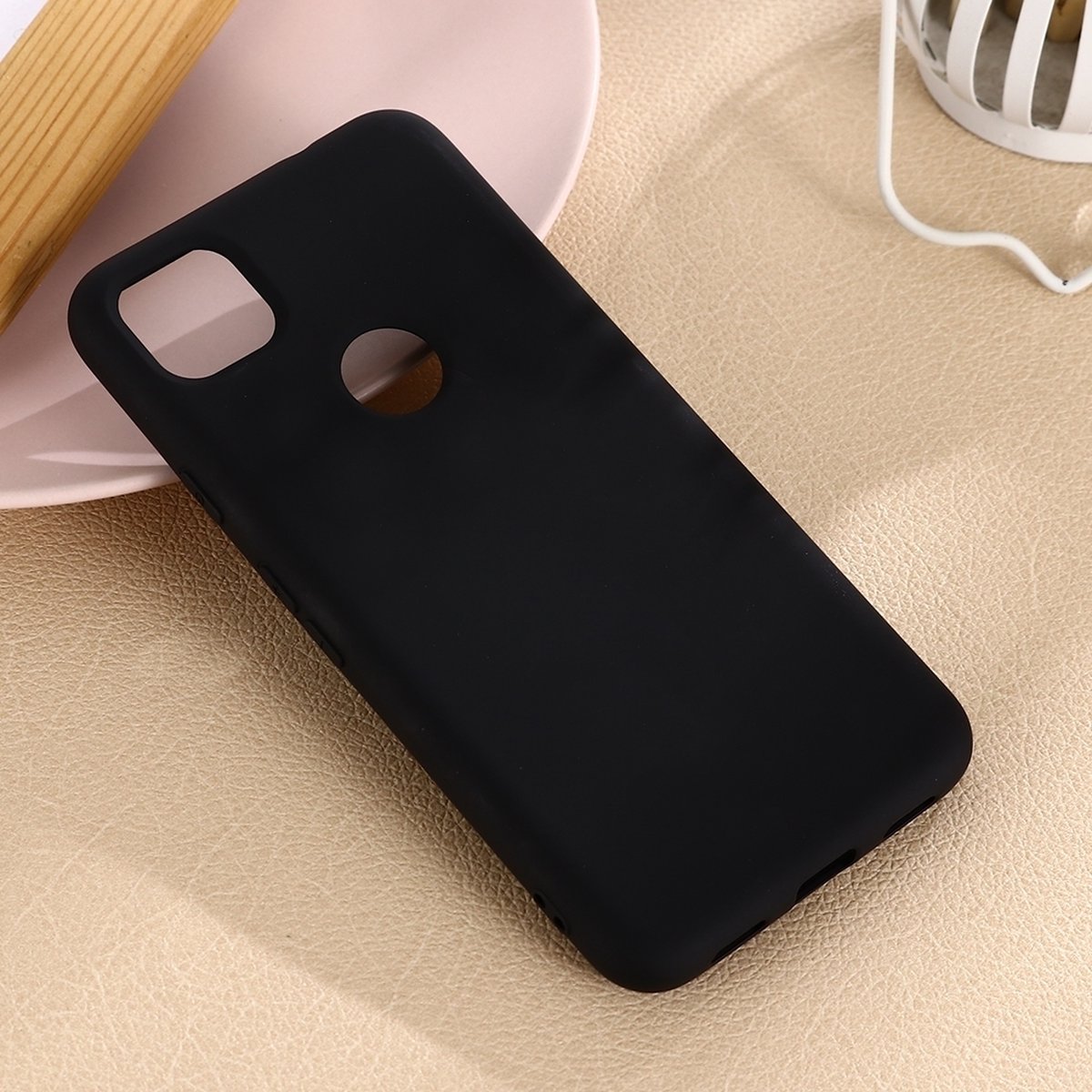 Mobigear Hoesje geschikt voor Google Pixel 4a Siliconen Telefoonhoesje | Mobigear Rubber Touch Backcover | Pixel 4a Case | Back Cover - Zwart