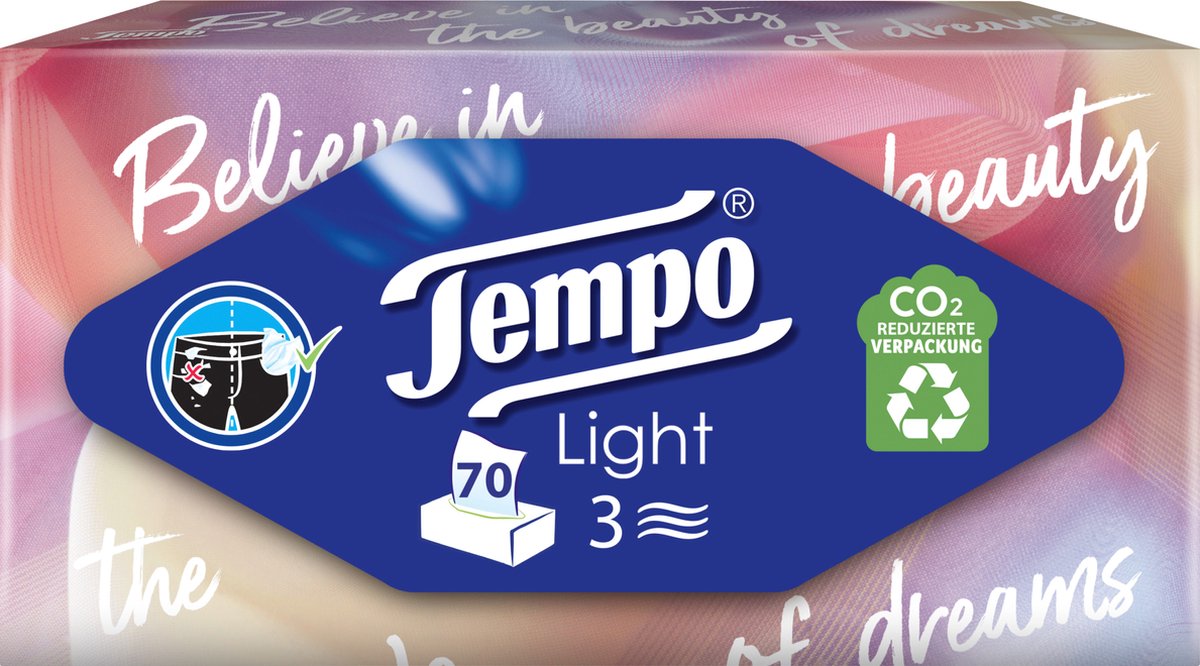 Tempo Tissue box light 3-laags 70 Stuks | Voordelig online kopen