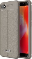 Mobigear Hoesje geschikt voor Xiaomi Redmi 6A Telefoonhoesje Flexibel TPU | Mobigear Luxury Backcover | Redmi 6A Case | Back Cover - Grijs