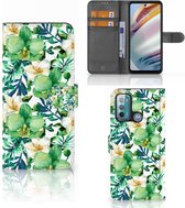 Bookcase pour téléphone portable Motorola Moto G60 Orchid Green