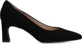 Manfield - Dames - Zwarte suède pumps - Maat 41