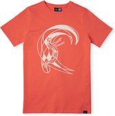 O'Neill T-Shirt Boys Circle surfer Living Coral 176 - Living Coral 100% Katoen Round Neck