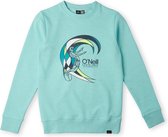 O'Neill Sweatshirts Boys CIRCLE SURFER MULTI CREW Aqua Spalsh 116 - Aqua Spalsh 85% Cotton, 15% Recycled Polyester