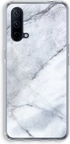 Case Company® - OnePlus Nord CE 5G hoesje - Witte marmer - Soft Cover Telefoonhoesje - Bescherming aan alle Kanten en Schermrand