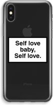 Case Company® - iPhone XS Max hoesje - Self love - Soft Cover Telefoonhoesje - Bescherming aan alle Kanten en Schermrand