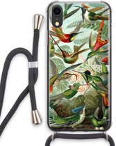 Case Company® - iPhone XR hoesje met Koord - Haeckel Trochilidae - Telefoonhoesje met Zwart Koord - Extra Bescherming aan alle Kanten en Over de Schermrand