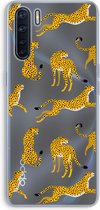 Case Company® - Oppo A91 hoesje - Luipaard - Soft Cover Telefoonhoesje - Bescherming aan alle Kanten en Schermrand