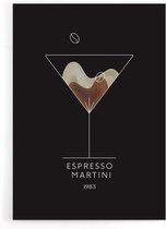 Walljar - Espresso Martini Cocktail - Muurdecoratie - Poster