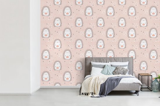 Behang - Fotobehang Egel - Pastel - Kinderen - Breedte 330 cm x hoogte 240 cm