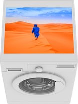 Wasmachine beschermer mat - Afrika - Man - Blauw - Breedte 55 cm x hoogte 45 cm
