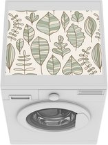 Wasmachine beschermer mat - Bladeren - Patronen - Scandinavië - Breedte 55 cm x hoogte 45 cm