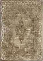 Flycarpets Vintage Vloerkleed - Joan - Medaillon - Voor binnen - Kleur: Beige / Afmeting: 200x290 cm