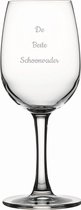 Gegraveerde witte wijnglas 26cl De Beste Schoonvader
