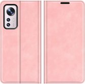 Cazy Xiaomi 12/12X Hoesje - Portemonnee Book Case - Kunstleer - Roze