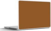 Laptop sticker - 15.6 inch - Bruin - Aardetint - Effen kleur - 36x27,5cm - Laptopstickers - Laptop skin - Cover