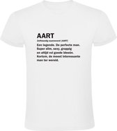 Aart | Heren t-shirt | jarig | verjaardagkado | verjaardag kado | grappig | cadeau | Wit