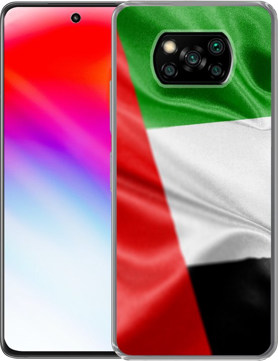 Coque Xiaomi Poco X3 Pro - Drapeau des Emirats Arabes Unis - Coque de téléphone en Siliconen