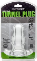 Double Tunnel Plug - Large - Transparent - Butt Plugs & Anal Dildos transparent