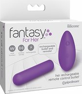 Her Rechargeable Remote Control Bullet - Silicone Vibrators purple