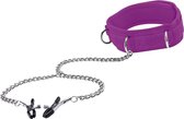 Velcro Collar - Purple - Clamps purple