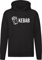 Kebab | Unisex | Trui | Sweater | Hoodie | Capuchon | Zwart | Junkfood | Fastfood | Meal | Lunch | Diner | Maaltijd | Turks | Perzisch