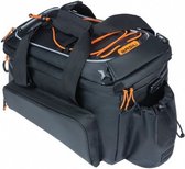 bagagedragertas Miles 9-36 liter tarpaulin zwart/oranje