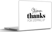 Laptop sticker - 13.3 inch - Bonus mama - Moederdag - Quote - Voor haar - 31x22,5cm - Laptopstickers - Laptop skin - Cover