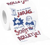 toiletpapier Schijtrolletje heren papier wit/rood