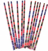 drinkrietjes gestreept 12 stuks