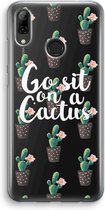 Case Company® - Huawei P Smart (2019) hoesje - Cactus quote - Soft Cover Telefoonhoesje - Bescherming aan alle Kanten en Schermrand